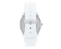 Orologio uomo darven acciaio quadrante bianco e cinturino silicone bianco Liu jo