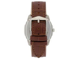 Orologio uomo lj prime acciaio quadrante nero e cinturino pelle marrone Liu jo