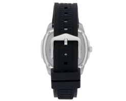 Orologio uomo lj prime acciaio quadrante nero e cinturino silicone nero Liu jo