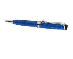 Penna a sfera acqua aurea minima blu screziata Aurora