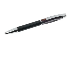 Penna a sfera con cappuccio grigio marrone marmorizzato Settelaghi