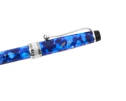 Penna a sfera optima auroloide screziata blu Aurora