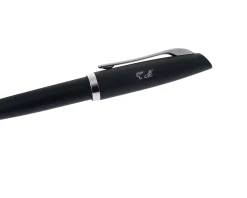 Penna a sfera style resina matt nera Aurora