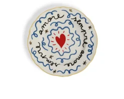 Piattino il frutto della passione porcellana cuore Bitossi home