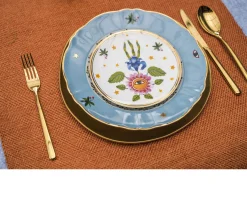Piattino la tavola scomposta porcellana Bitossi home