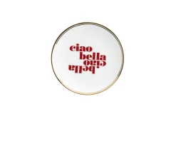 Piattino la tavola scomposta porcellana ciao bella Bitossi home