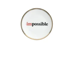 Piattino la tavola scomposta porcellana impossible Bitossi home