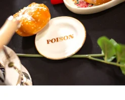 Piattino la tavola scomposta porcellana poison Bitossi home