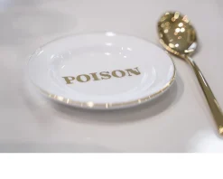 Piattino la tavola scomposta porcellana poison Bitossi home