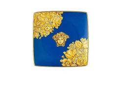 Piattino medusa rhapsody porcellana blu Versace