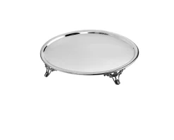 Piattino ovale argento piccolo con piedini Selezione zanolli
