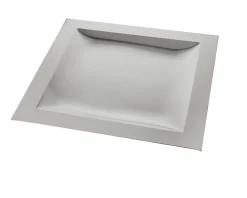 Piatto da portata exenziale silver plated quadrato Selezione zanolli