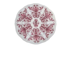 Piatto piano babele rosso porcellana Richard ginori
