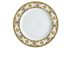Piatto piano dessert i love baroque porcellana bianco Versace