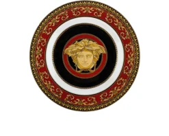 Piatto piano dessert medusa porcellana Versace