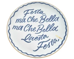 Piatto pizza the club porcellana festa Bitossi home