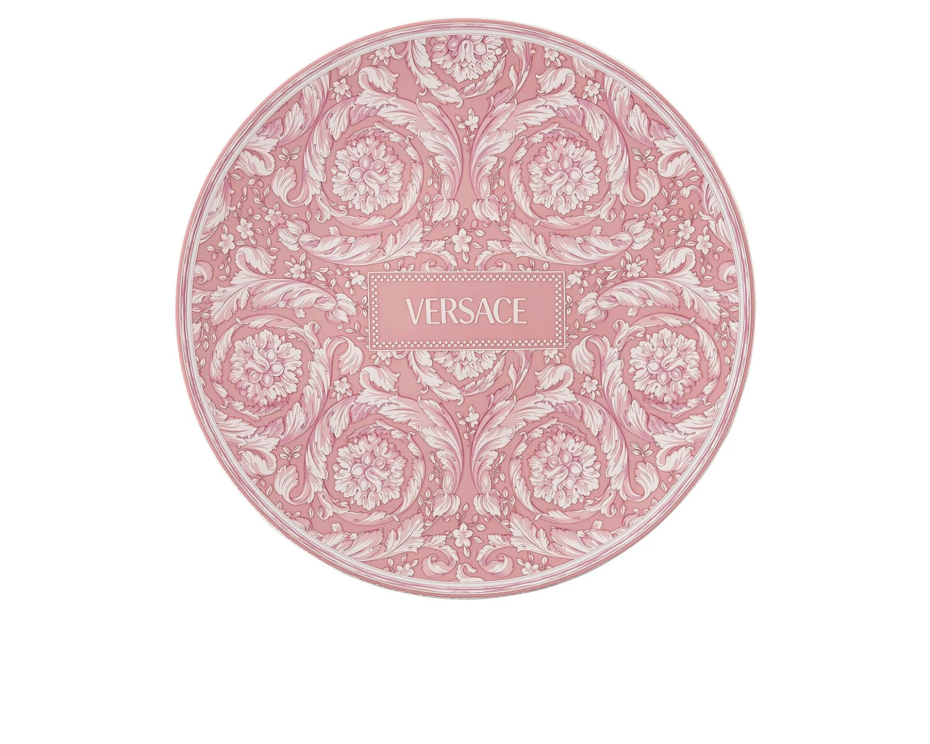 Piatto segnaposto barocco rose porcellana Versace
