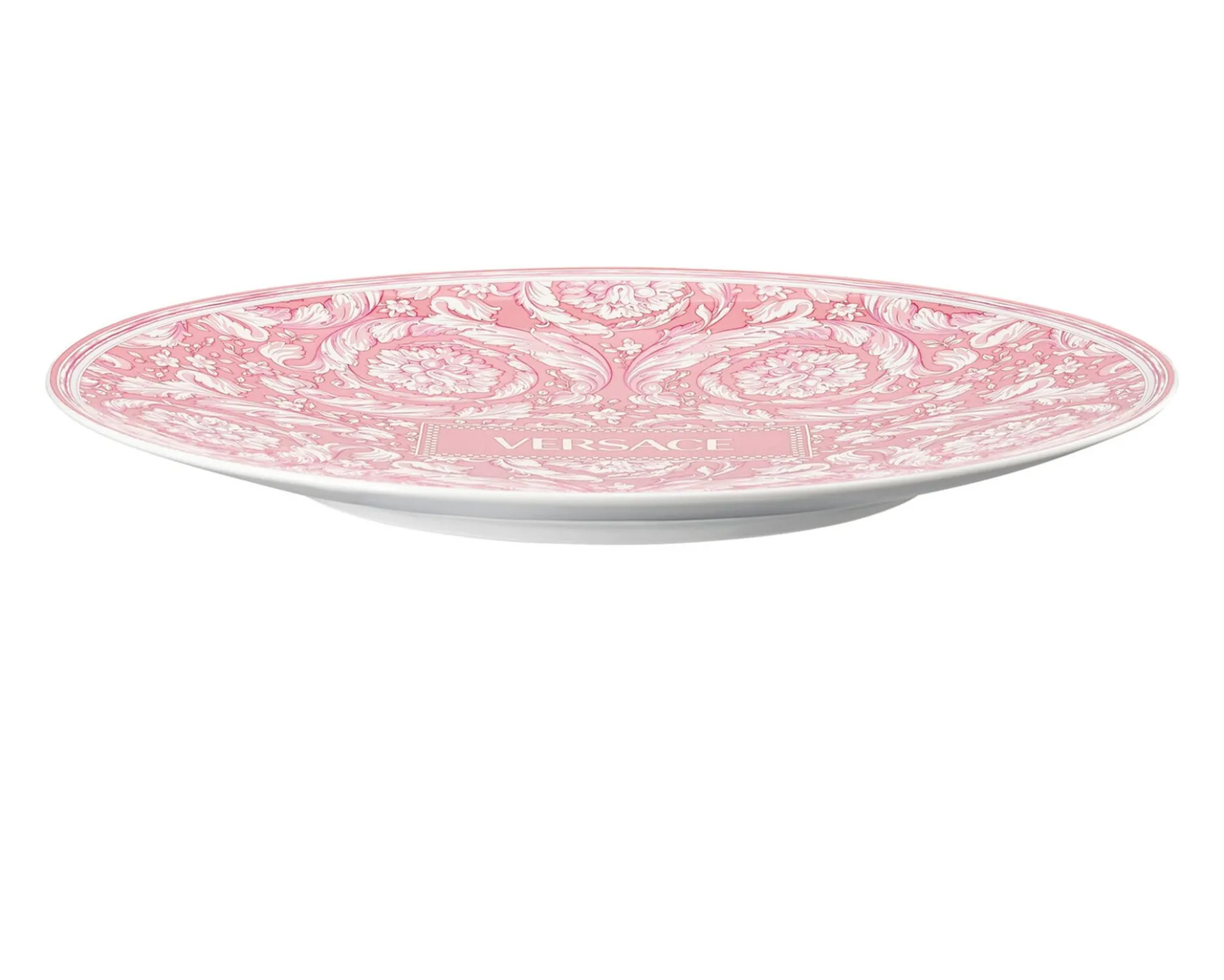 Piatto segnaposto barocco rose porcellana Versace