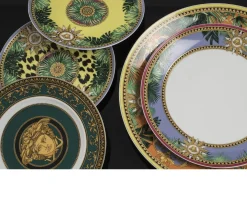 Piatto segnaposto jungle animalier porcellana Versace