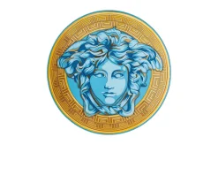 Piatto segnaposto madusa amplified porcellana blu Versace
