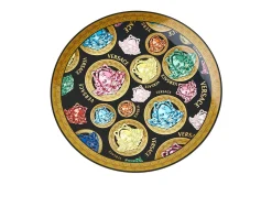 Piatto segnaposto madusa amplified porcellana nero Versace