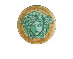 Piatto segnaposto madusa amplified porcellana verde Versace