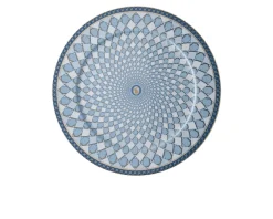 Piatto segnaposto signum azure porcellana Swarovski x rosenthal