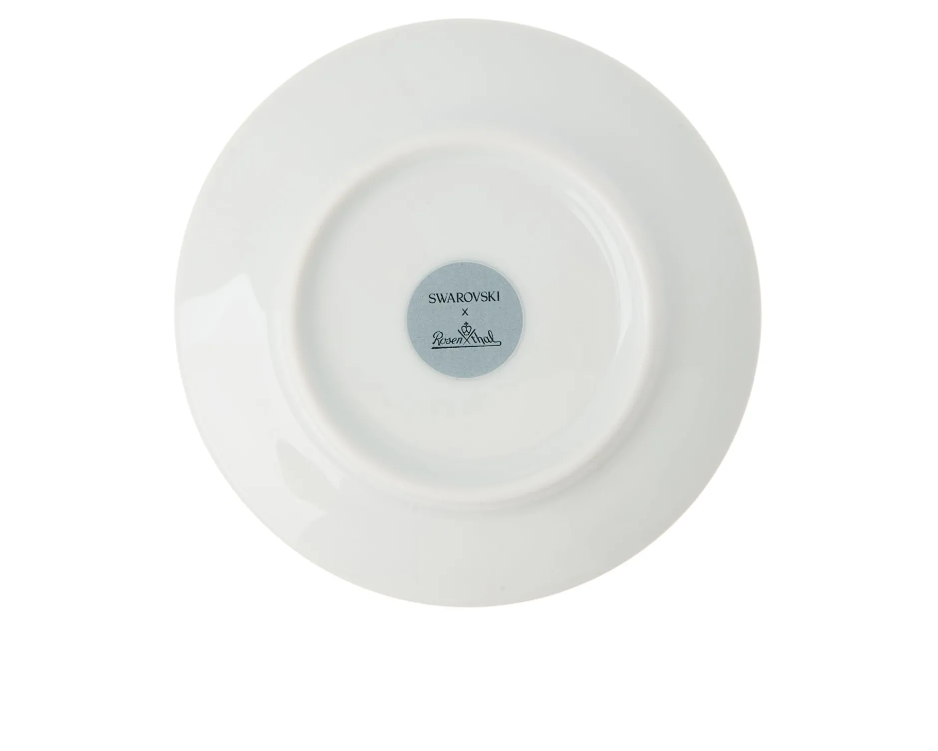 Piatto segnaposto signum fern porcellana Swarovski x rosenthal