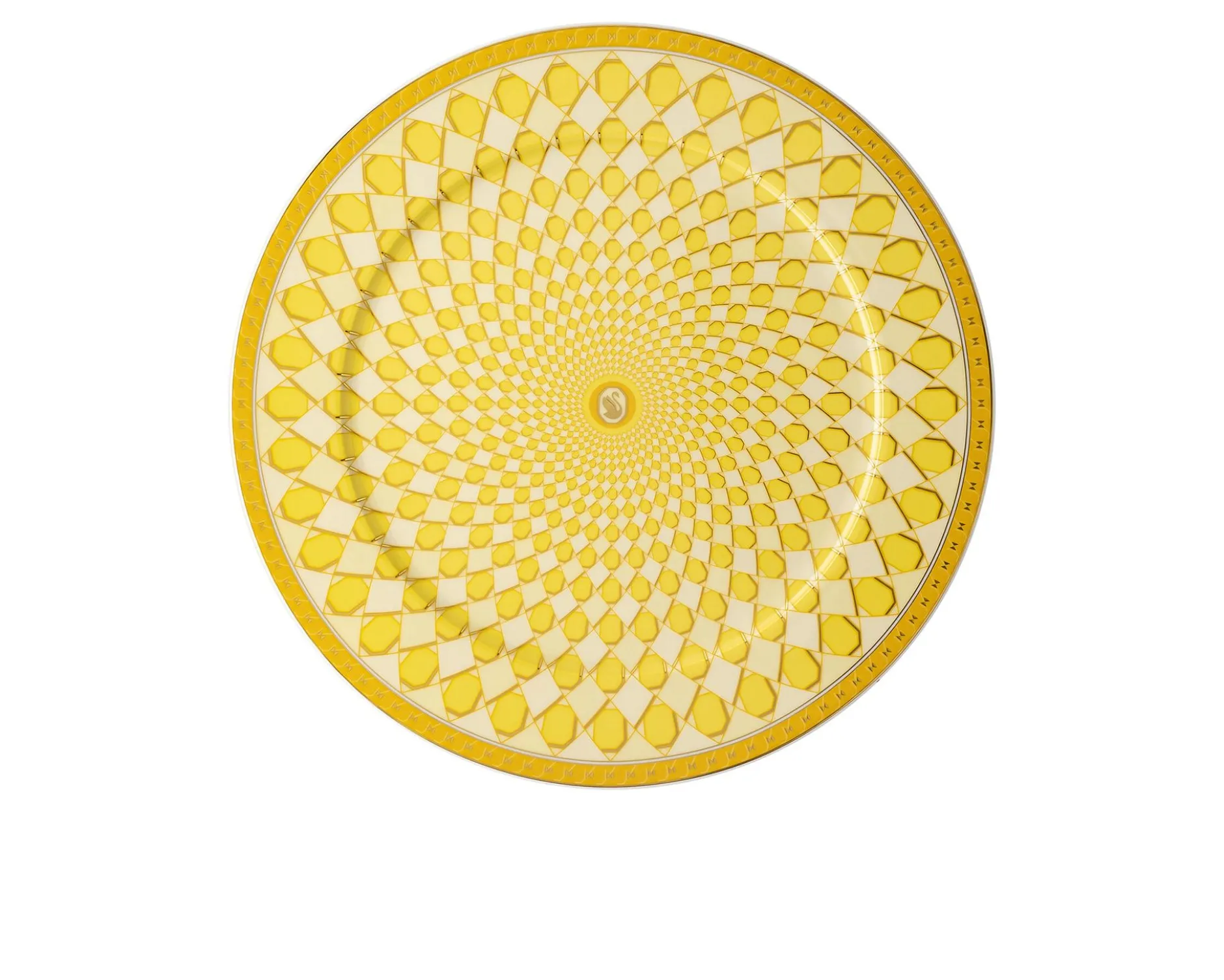 Piatto segnaposto signum jonquil porcellana Swarovski x rosenthal