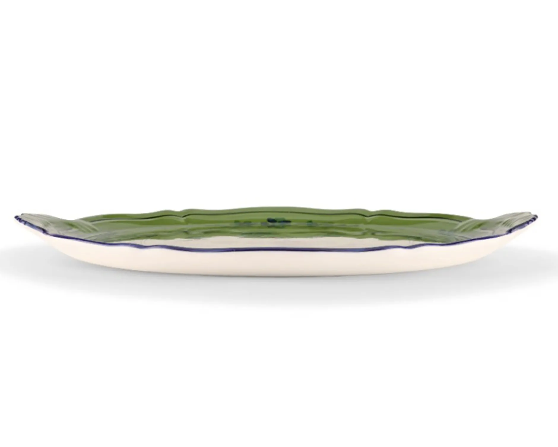 Piatto torta oriente italiano malachite porcellana Richard ginori