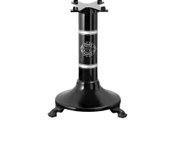 Piedistallo per affettatrice p15 acciaio colore nero con decoro argento Berkel