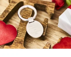 Portachiavi argento con piastrina ovale Selezione zanolli