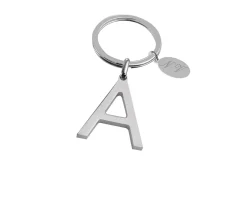 Portachiavi argento lettera a Selezione zanolli