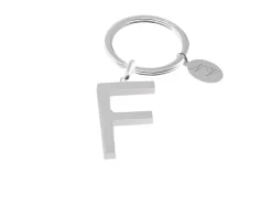 Portachiavi argento lettera f Selezione zanolli