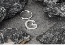 Portachiavi argento lettera g Selezione zanolli