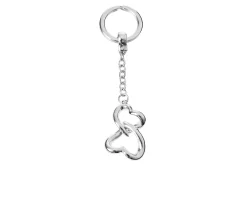 Portachiavi cuori intrecciati argento Selezione zanolli