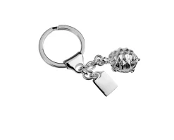 Portachiavi tartaruga argento con piastrina Selezione zanolli
