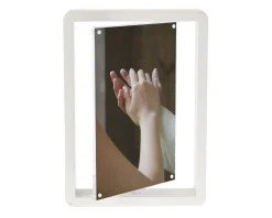 Portafoto double face in legno bianco Selezione zanolli