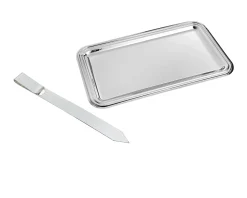 Portalettere e tagliacarte argento trilaminato Selezione zanolli