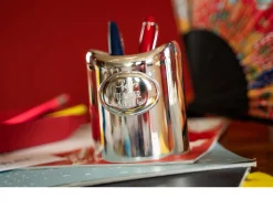 Portapenne luna silver plated Selezione zanolli