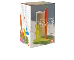 Portarotolo cucina bunny & carrot bianco Alessi