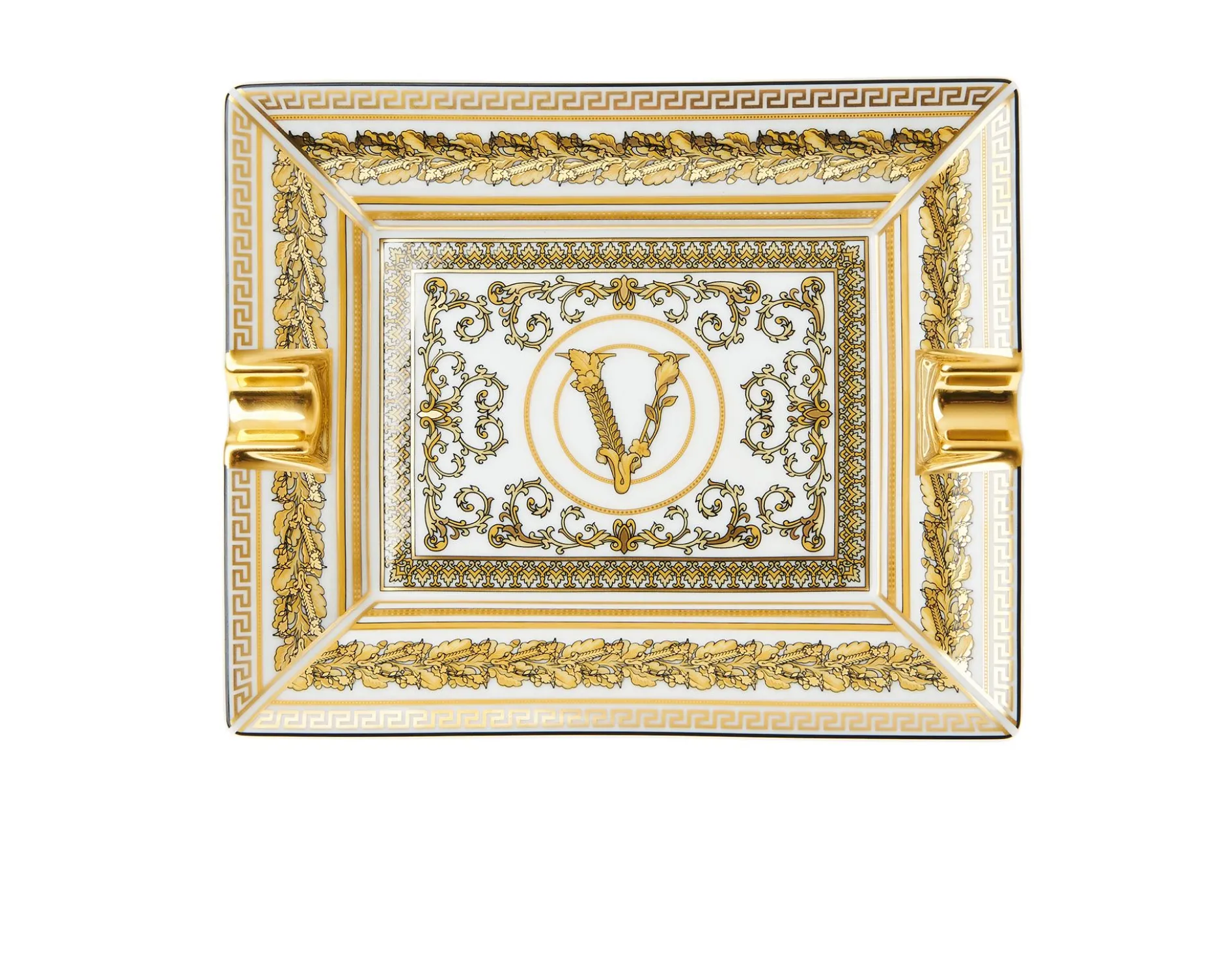 Posacenere virtus gala porcellana bianco Versace