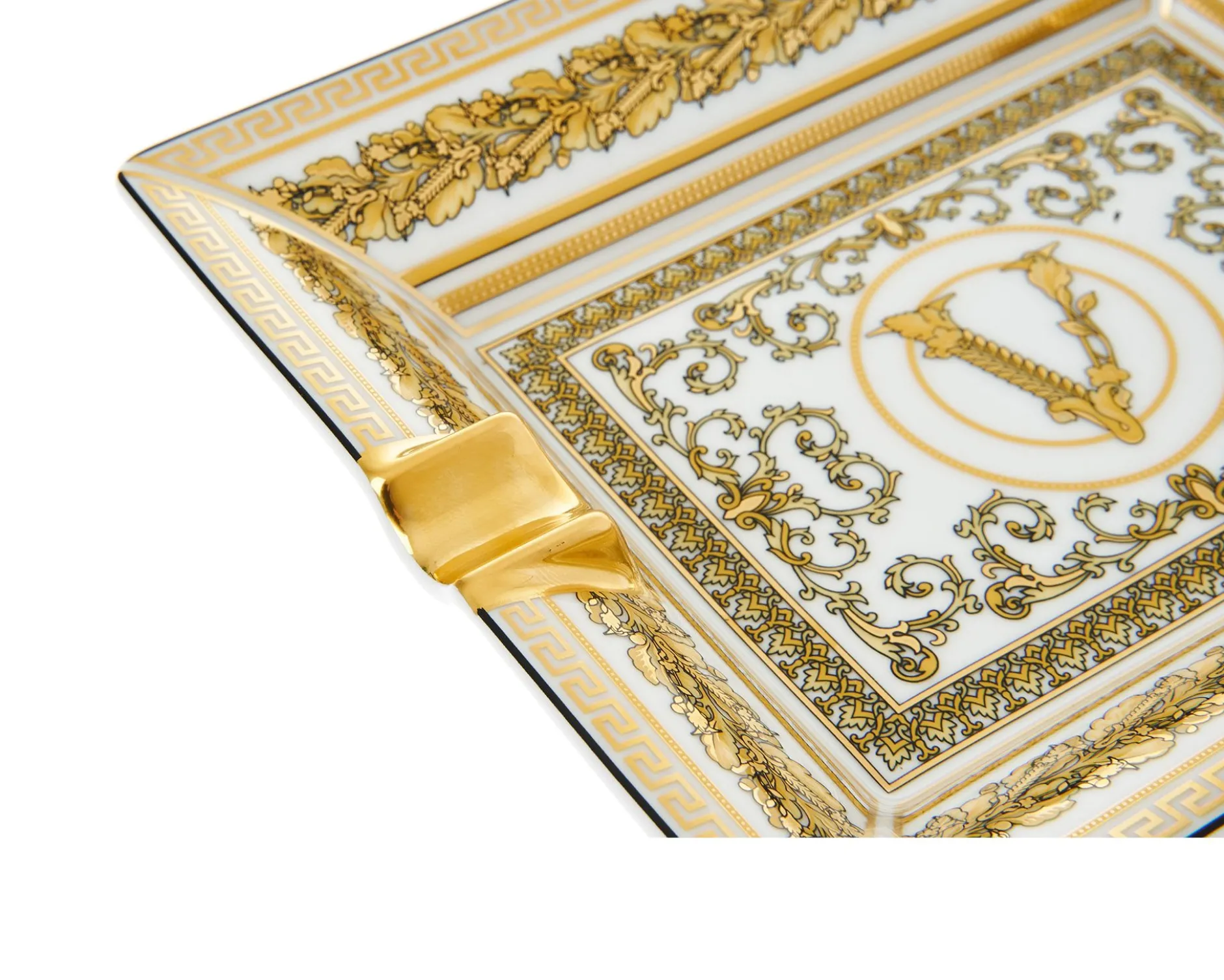 Posacenere virtus gala porcellana bianco Versace