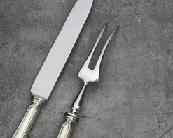 Posate arrosto argento 2 pezzi in stile inglese usato ricondizionato Zanolli vintage