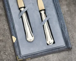 Posate insalata argento 2 pezzi in stile barocchino usato ricondizionato Zanolli vintage