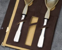 Posate insalata argento 2 pezzi in stile cardinale usato ricondizionato Zanolli vintage
