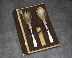 Posate insalata argento 2 pezzi in stile cardinale usato ricondizionato Zanolli vintage