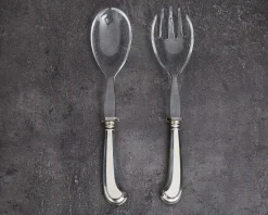 Posate insalata argento 2 pezzi in stile san marco usato ricondizionato Zanolli vintage