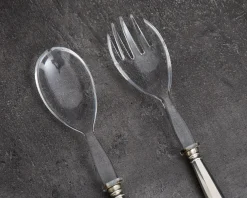 Posate insalata argento 2 pezzi in stile san marco usato ricondizionato Zanolli vintage