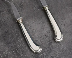 Posate insalata argento 2 pezzi in stile san marco usato ricondizionato Zanolli vintage